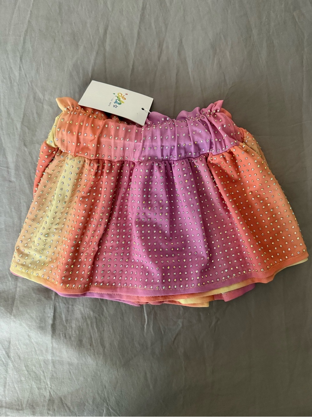 NWT Lola + The Boys Sunset Crystal Skort